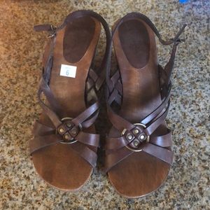 Brown Wedge Sandals